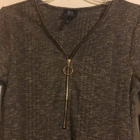 Gray long sleeve dress - Picture 2 of 5